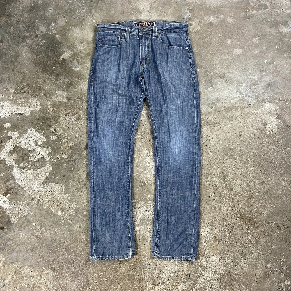 Vintage Y2K Levi's 511 Jeans Size 33x30 Blue Denim Medium Wash Skinny Fit Casual